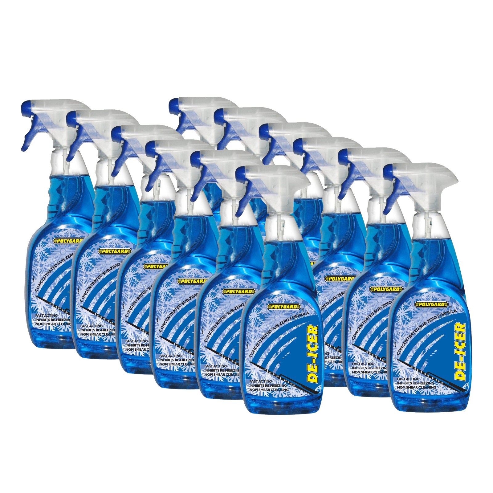 Polygard De-Icer Trigger Spray 750mL x12 Winter Treatment 3L Ice Melt