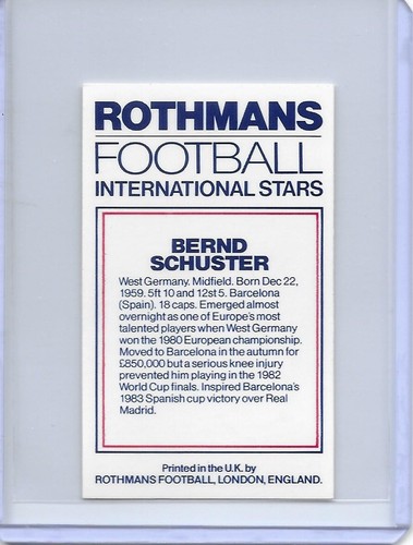 1984 Rothmans Football International Stars: Maradona, Rossi, Platini, Socrates - Picture 80 of 102