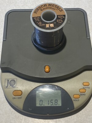 Hirsch Metals: Excalibur 1/8'' 63/37 Wire Solder: 15 Ounces
