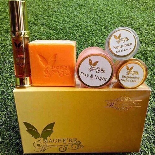 Cream Mache're Gold Set Serum Bright Beauty Smooth Skin Day Night Face Wrinkle - Picture 5 of 6