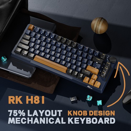 ROYAL KLUDGE H81 RGB Mechanical Gaming Keyboard Gasket Mount Hot Swappable 1Pcs - Picture 15 of 49