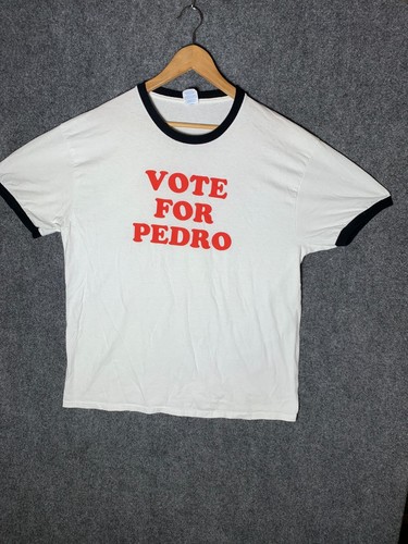 Camiseta Vote For Pedro Blanca Hombre Talla XL Napoleón Dynamita Pullover - Imagen 3 de 22