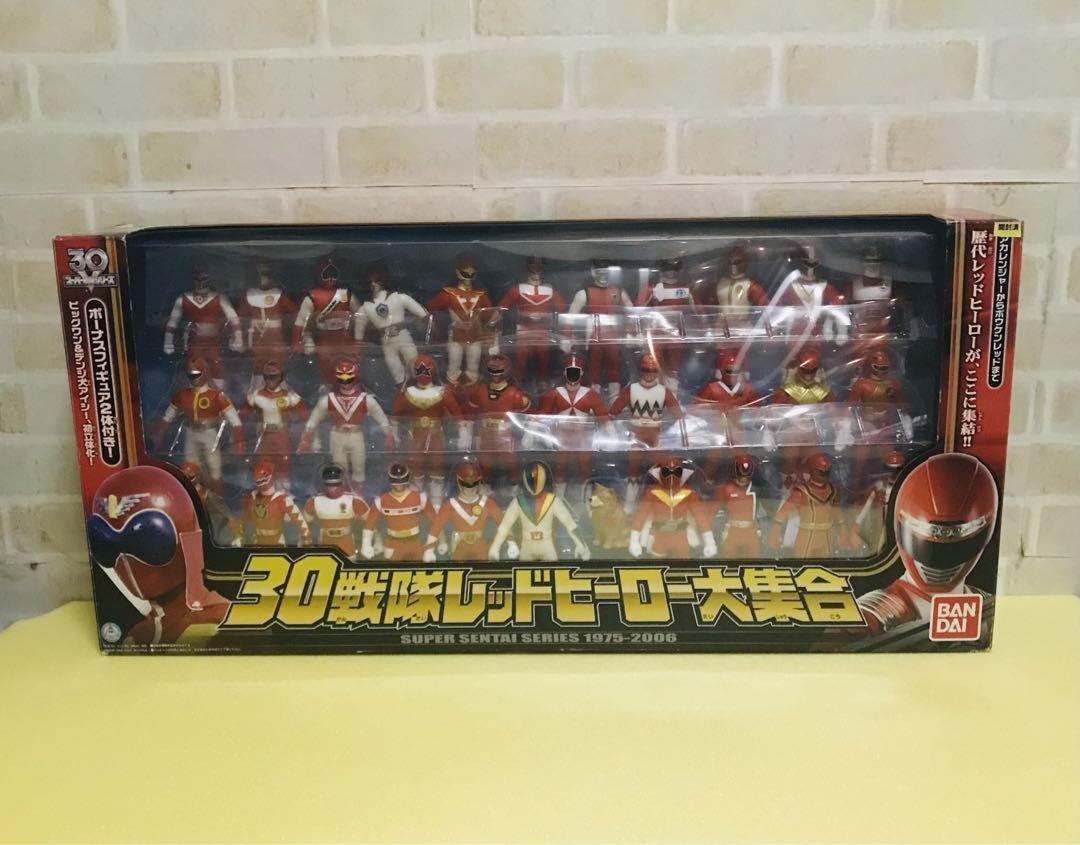 スーパー戦隊 レッドヒーロー 30体セット Power Ranger Super SENTAI 30th Anniversary Red Hero Figure