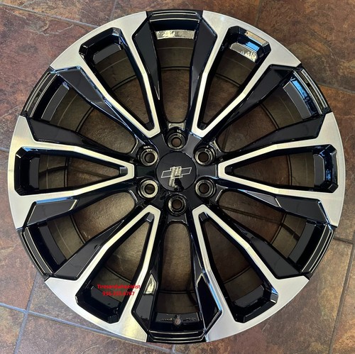 26'' FR203 Black Machine Wheels Sierra 35'' MT Tires Silverado Yukon Tahoe Rims - Picture 10 of 12