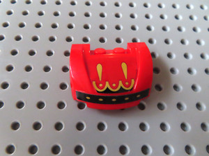 LEGO 1 x Motorhaube Kotflügel 98835pb023 3x4x1 2/3 rot bedr. 70629