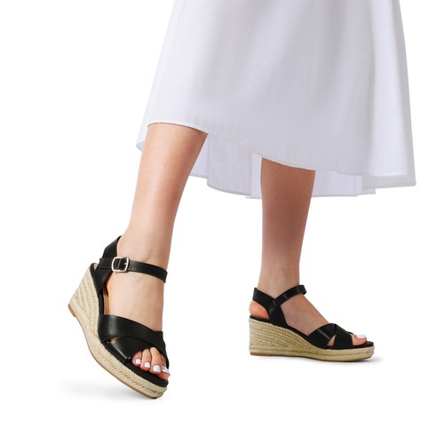 Women Casual Espadrille Wedge Sandals Ankle Strap Open Toe Comfortable Shoes - Picture 8 of 34