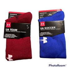 UA Under Armour Over the Calf Youth Soccer Socks YL 2-Pack