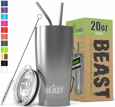 BEAST 20oz Stainless Steel Tumbler Vacuum Insulated ...