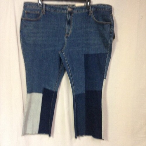 Women's Plus Size Patchwork Kick Boot Crop-Universal Thread-Size 24W - Picture 2 of 2