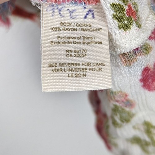 Free People Henley-Tanktop elfenbeinfarben Blumenspitze Racerback hochgeschlossen Rüschen Small (S) - Bild 8 von 8