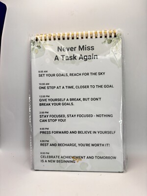 To-Do List Notebook for Work with 52 Sheets, Undated Planner EUC Vintage