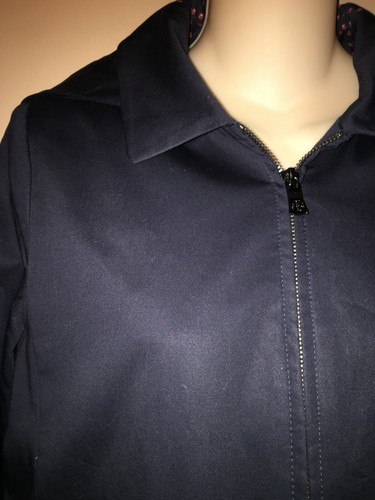 TORY BURCH LADIES COTTON NAVY JACKET SIZE 6 - Picture 2 of 9