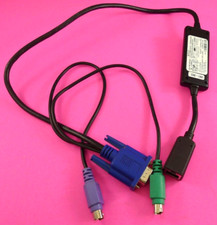 Dell PowerEdge PS2 VGA Male to RJ-45 Female KVM Server Interface POD Cable 2P459