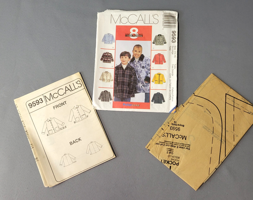 McCalls Easy Sewing Pattern #9593 Kids Polar Gear Size 14,16 Ex-Large 1998 UNCUT - Picture 2 of 4