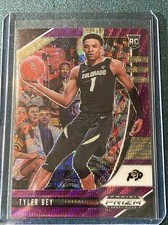 2020-21 Panini Prizm Draft Picks Tyler Bey RC Purple Wave Dallas Mavericks