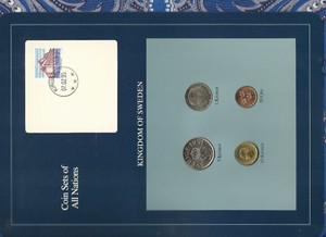 10 Kroner 50 Coin Sets of All Nations Norway UNC w//card 1 5 10 Ore all 1983