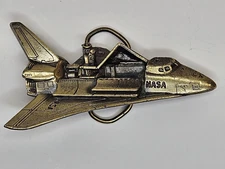 NASA Space Shuttle Belt Buckle The Great American Buckle Co 1979 #377 Chicago