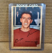 1953-54 Parkhurst #38 Bill Dineen w/ Al Arbour Photo Rookie Card RC UER VG-EX