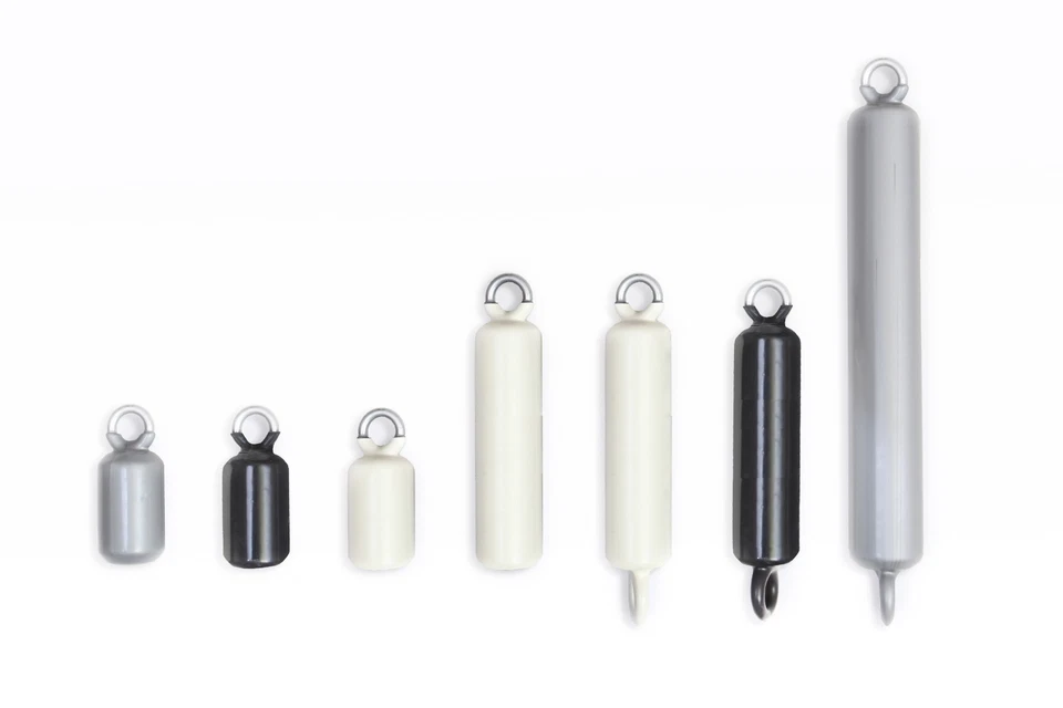 Flagpole Beaded Silver/Gray Retainer Rings Slings Counterweights USA Made Flag - Image 2 of 3