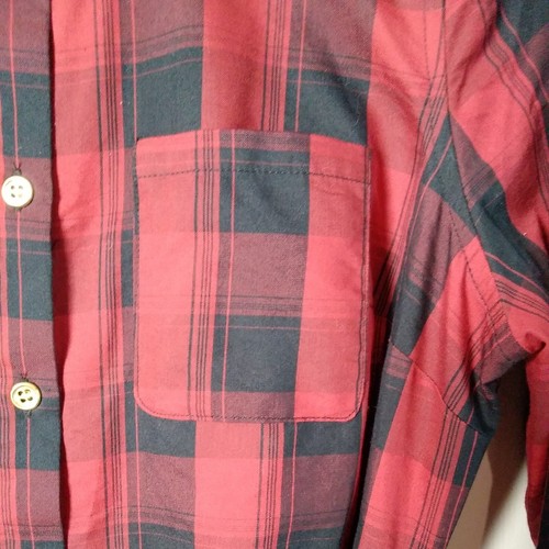 The Limited Dress Sm Red Black Plaid Belted Collared Long Sleeve Button-Up Shirt - Picture 4 of 12