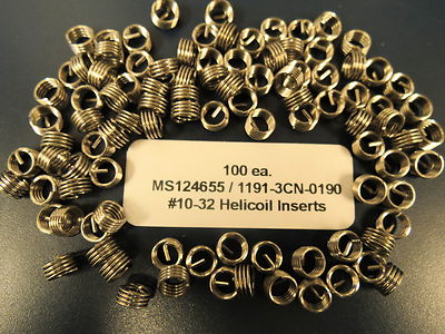 MS124655 Helicoil #10-32 Helical Inserts Stainless 1191-3CN-190S 1000