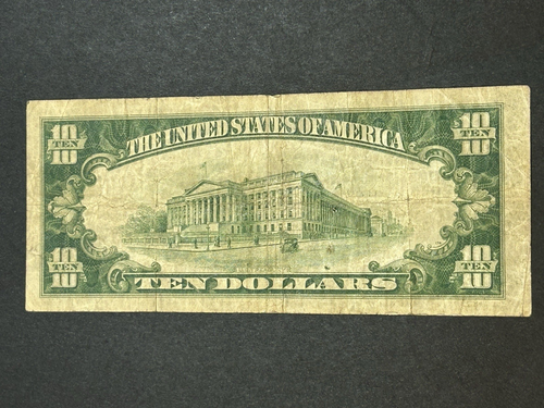 1929 $10 National Currency Note ***Wilwaukee Wisconsin*** US Bill LOW Shipping!! - Picture 2 of 2