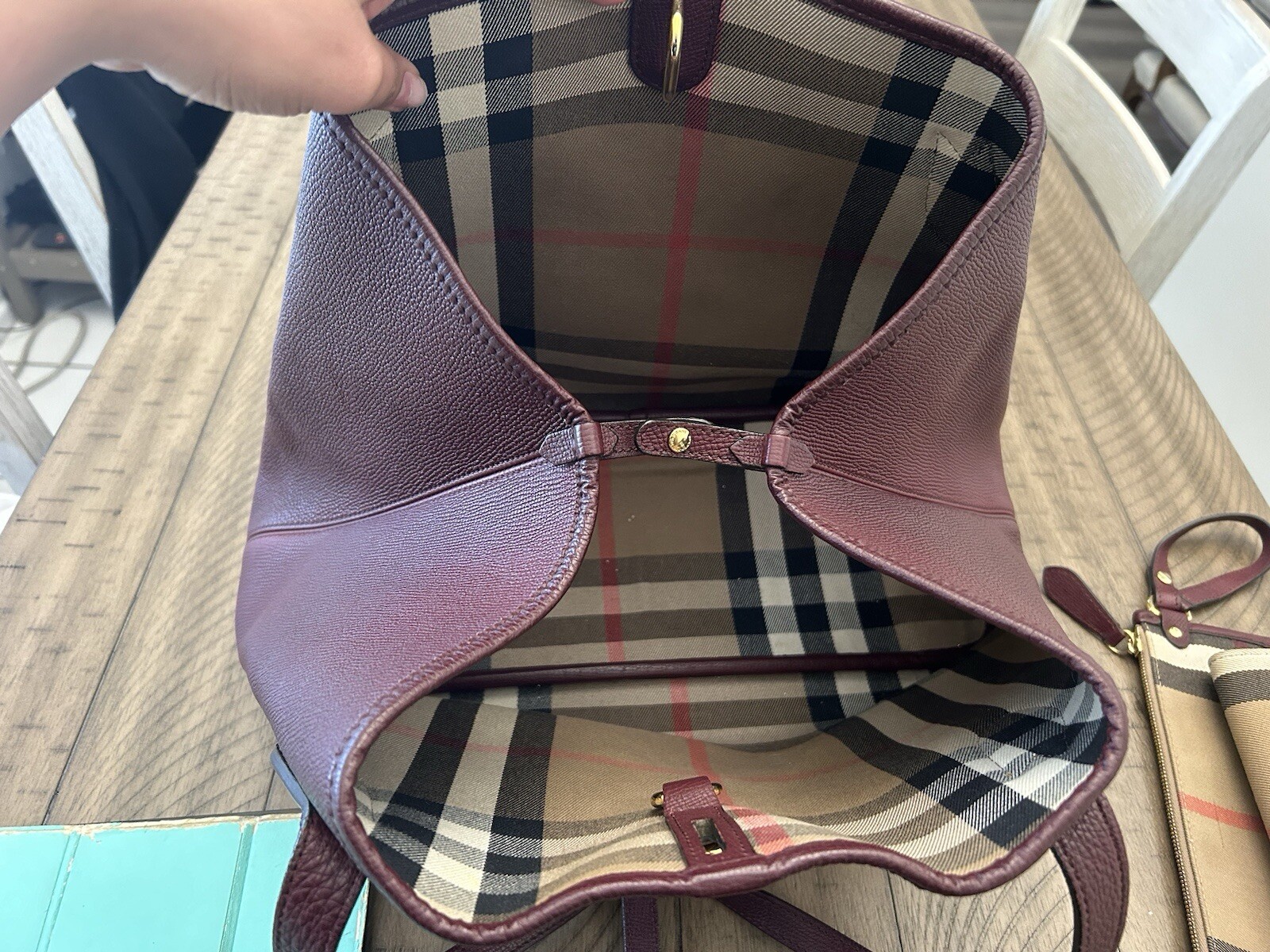 burberry handbag authentic - image 2