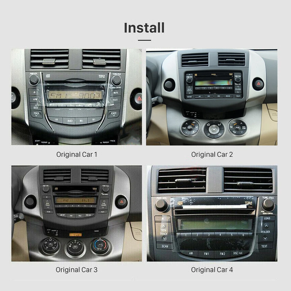 4-64GB Android 13 For Toyota RAV4 2007-2011 Carplay Car Stereo Radio GPS Wifi - Изображение 4 из 4