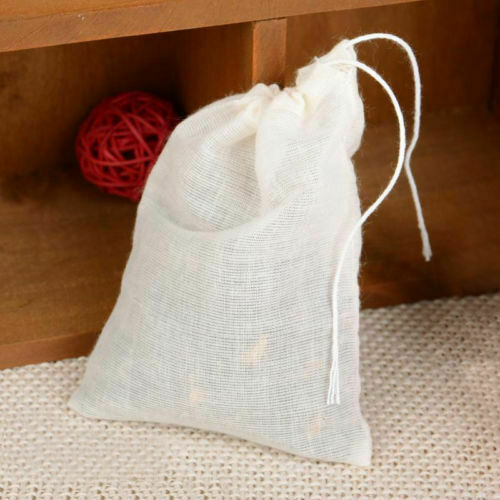 1000 PCS 3x4in Cotton Muslin Drawstring Reusable Bags Pack Bath Soap Herbs Tea - Picture 10 of 10