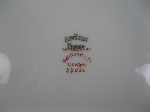 Haviland Limoges Covered Bowl 3303G Schleiger 927-1 Serving Vegetable Roses (O2) - Picture 9 of 9
