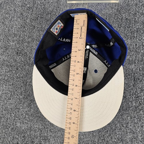 Milwaukee Brewers Blue New Era 59Fifty Cooperstown Collection Fit 6 7/8 Wool Hat - Picture 11 of 13