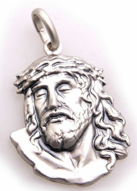 Pendentif Neuf Jesus Tête Petit Argent 925 Argent Sterling Christ Dieu Fis Pendentif Neuf Jesus Tête Petit Argent 925 Argent Sterling Christ Dieu Fis
