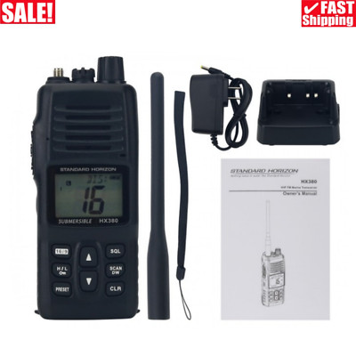 HX380 Submersible 5W VHF Transceiver Walkie Talkie with 40 Land Mobile Channels