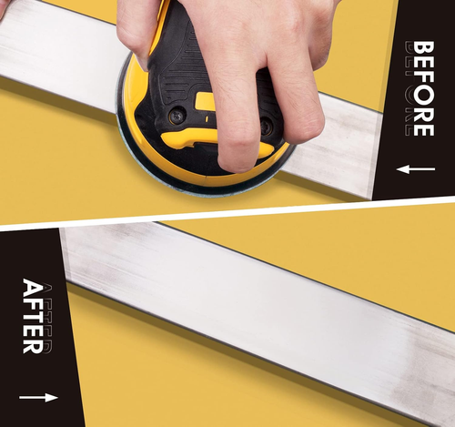 6 Zoll 100 Stück Schleifpapier 80er Körnung Selbstklebend Schleifpapier Rolle Premium Aluminium - Bild 5 von 12