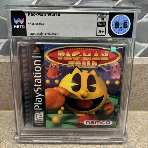 PAC-MAN WORLD 20TH ANNIVERSARY SONY PS1 VIDEO GAME BRAND NEW SEALED Wata 8.5 A+