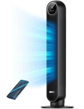 Dreo Tower Fan for Bedroom, 25ft/s Velocity Quiet Floor Fan, 90° Oscillating Fan