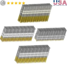 21 Degree Framing Nails Hot Dipped Galvanized Ring Smooth Shank 400 Count New