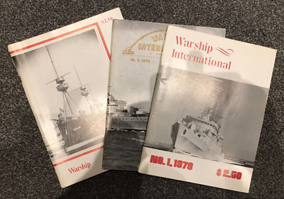 3 x Warship International Vol 15 #1, 2 & 3 - 1978