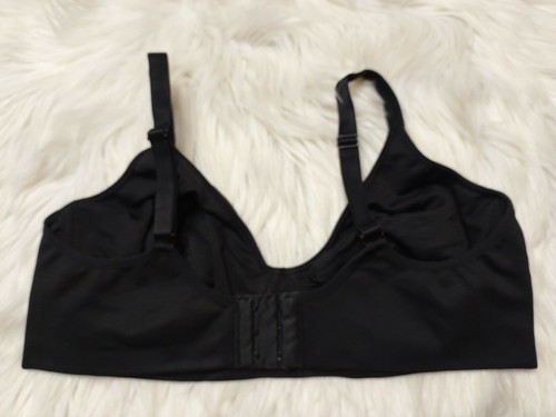 Cacique Size 40D Black No Padding Full Coverage Underwire Bra - Picture 2 of 5