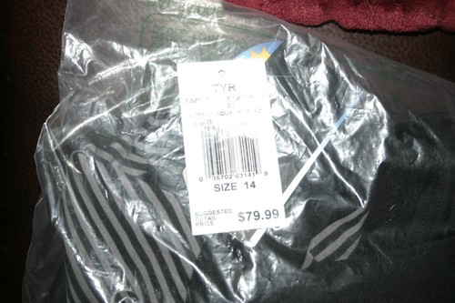 TYR Black Women's Size 12 Monroe Stripe Aqua Control Fit One-Piece $79.99 NWT!! - Picture 5 of 6