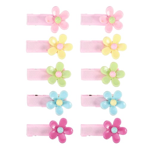 1 Set Flower Shape Hair Clips for Girls Hairpins Cartoon Fabric Hair Clips - Bild 1 von 8