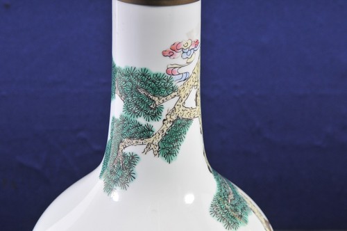 Antique Chinese Vase Lamp, late 19th century - Picture 6 of 12