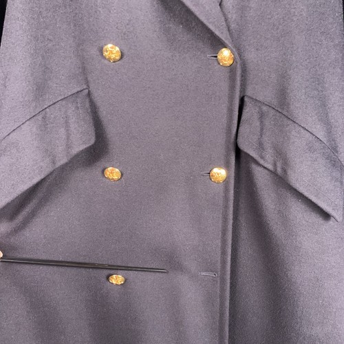 Vintage 90’s Escada Women’s Overcoat Cashmere Wool Angora Long Coat 36 6 Black - Picture 13 of 16