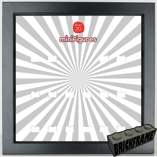 Displayrahmen zum Display Lego Serie 20 Minifiguren - 71027 Design 3 Logo 2 - Bild 2 von 12