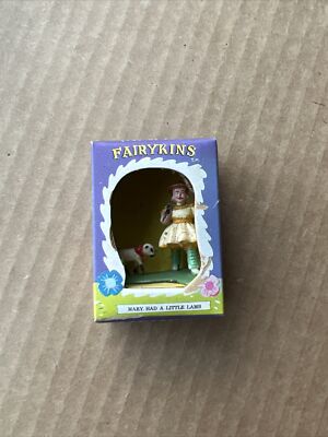 Vintage Mary Had a Little Lamb Fairykins by Marx As Seen on TV Painted by Hand