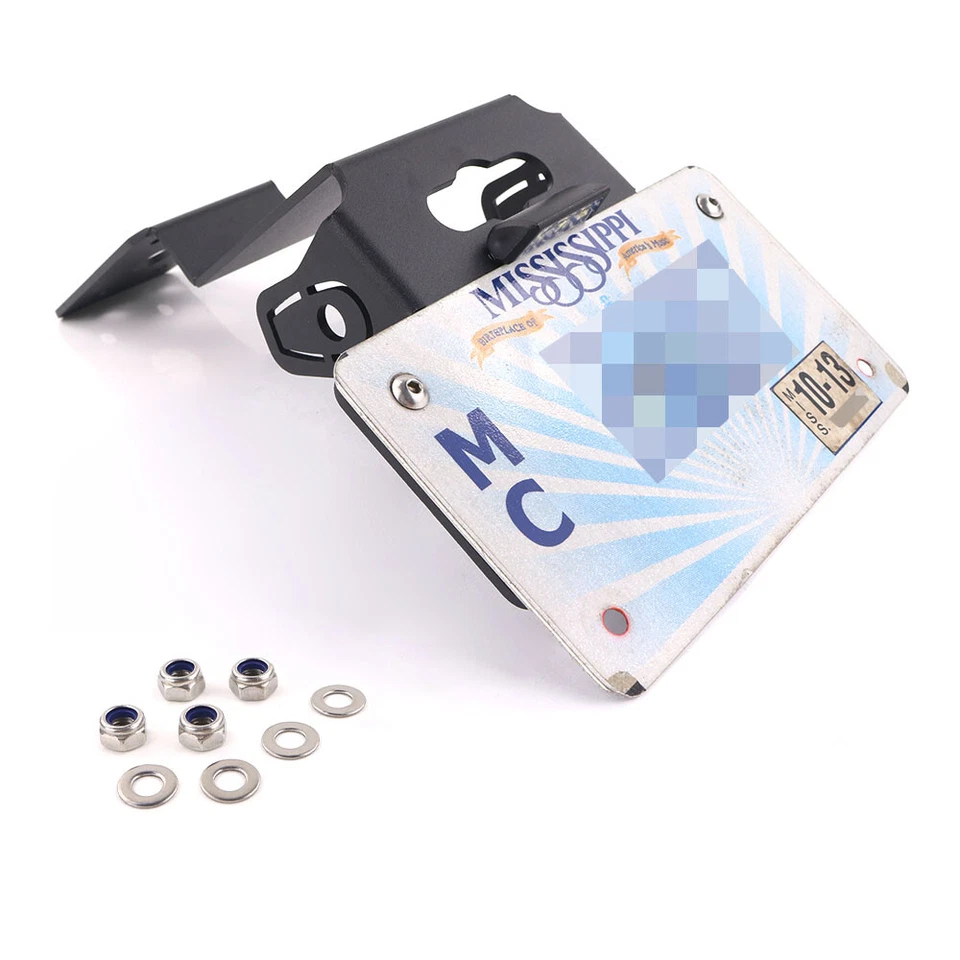 Placa de matrícula eliminadora de guardabarros trasero ordenada apta para Kawasaki Versys 650 2015-2024 Foto 3 de 4