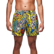 Boardies Bebar Graffiti Art Printed Swim Trunks Havana Club Men Size Small