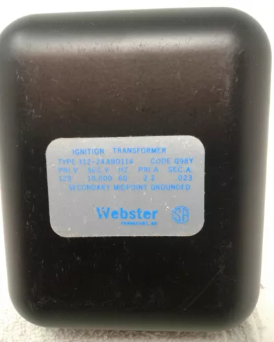 Webster Ignition Transformer Type 312-24 AB0114. Code G98Y