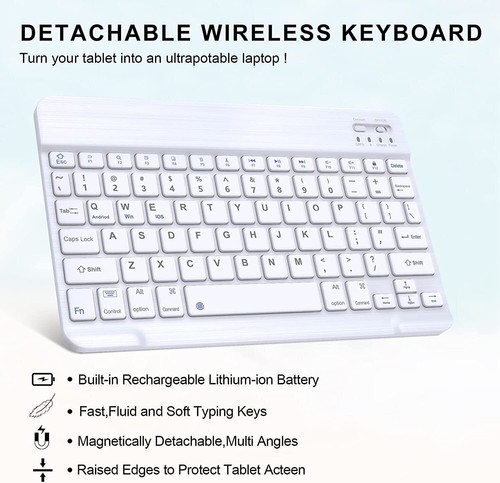 For iPad 10.2" 7th-9th Gen Air 3/ Pro 10.5''Backlit Keyboard w/Smart Case Cover - Picture 5 of 78