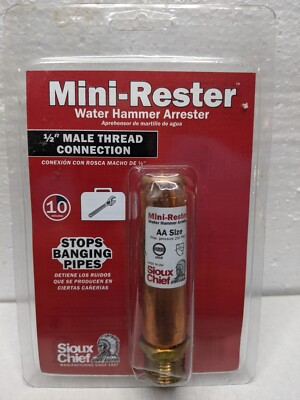 #ad #ad SIOUX CHIEF MINI RESTER WATER HAMMER ARRESTER 1 2quot; Male Thread connection 660 2 $17.99